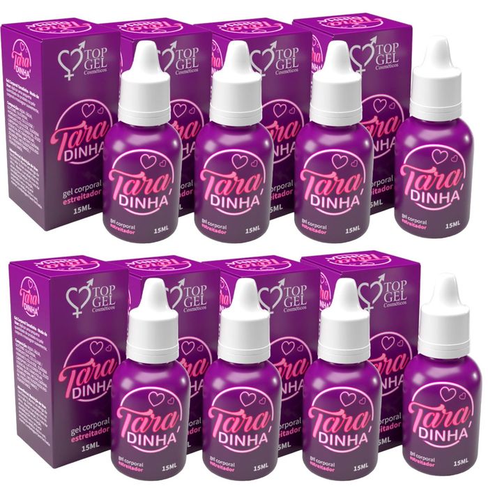  PACK 8 TARADINHA (EXCITANTE FEMININO PLUS) 15ML - TOPGEL 