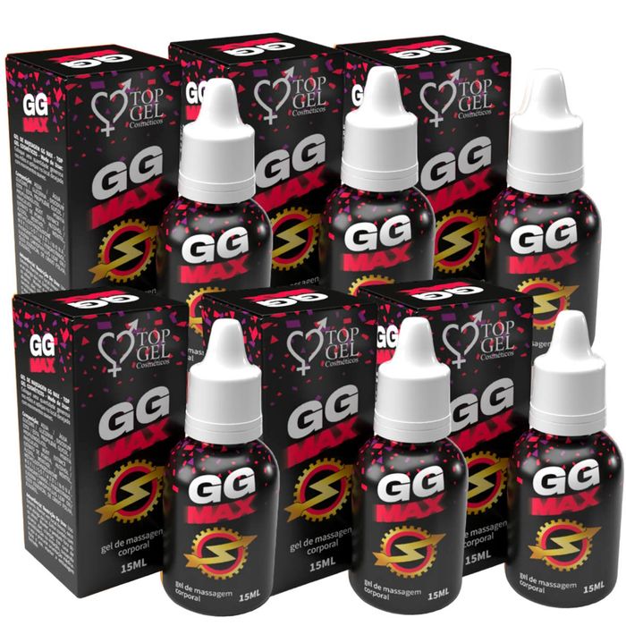 PACK 6 Gel Excitante GGMAX Prolongador  15ML  TOPGEL