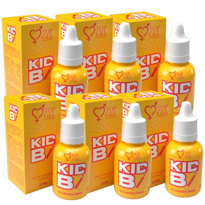 PACK 6 Gel Excitante Prolongador Kid B 15ML  TOPGEL