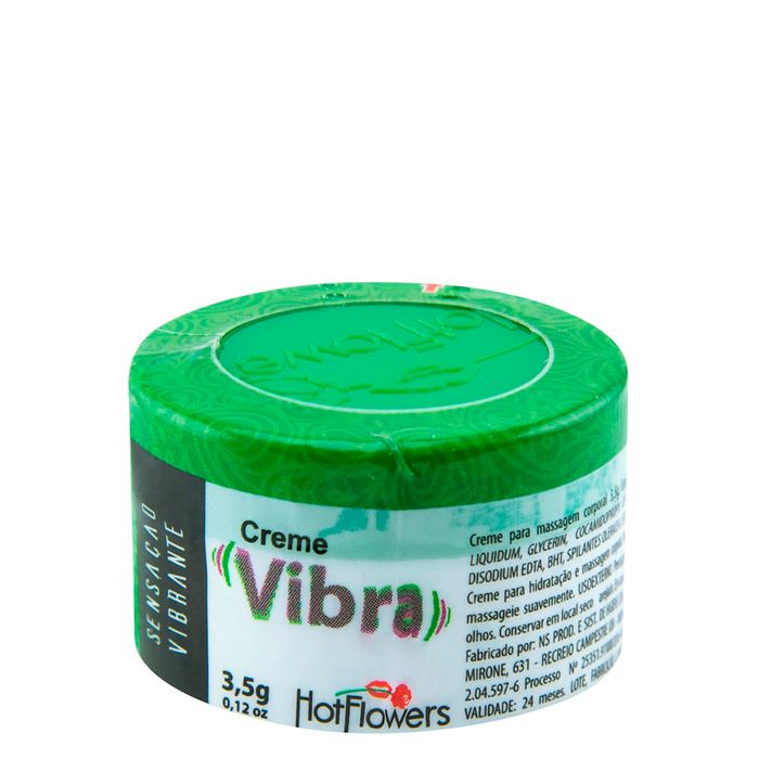 Vibra Creme 3,5gr Eletrizante Unissex Hot Flowers