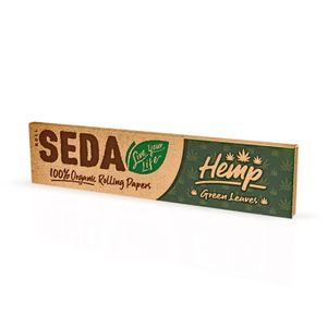 Seda Roll Seda 100% Organic Hemp Green Leaves 25 Booklets Com 33 Folhas