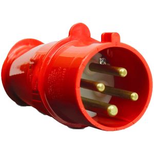 Plug Industrial Steck 3p+t 16a Vermelho 380v Newkon N-4076