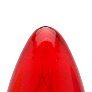  Lâmpada Chupeta 7w Incandescente E-14 Vermelha