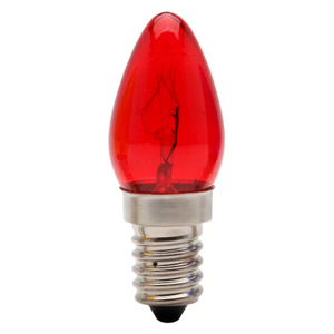  Lâmpada Chupeta 7w Incandescente E-14 Vermelha