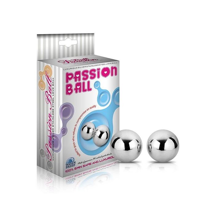 Bolas de Aço Inoxidável Para Exercícios de Pompoarismo Ben-wa Passion Ball - Lovetoy