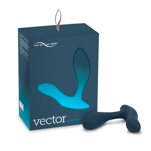WE-VIBE VECTOR - Massageador de Próstata Recarregável com 10 Vibrações e Controle Remoto sem Fio, Resistente a Água | COR: AZUL