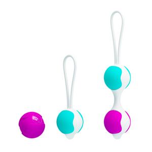 PRETTY LOVE ORGASMIC BALL - Bolas com Peso para Pompoar em Silicone Soft Touch e Alça de Segurança