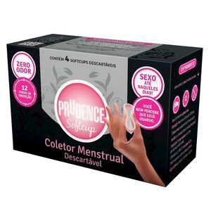 PRUDENCE SOFT CUP - Coletor Menstrual Descartável - 4 Unidades