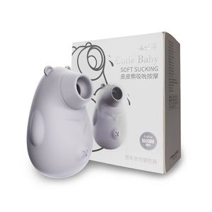 DIBE CUTIE BABY - Estimulador Clitoriano com 7 Modos de Sucção Sonoro em Formato de Urso - 8,6 X 4,1 CM | COR: CINZA