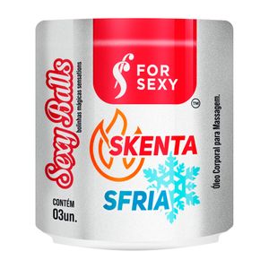 FOR SEXY SKENTA SFRIA - Bolinhas Explosiva Com Efeito Quente e Frio | Contém 3 Cápsulas 