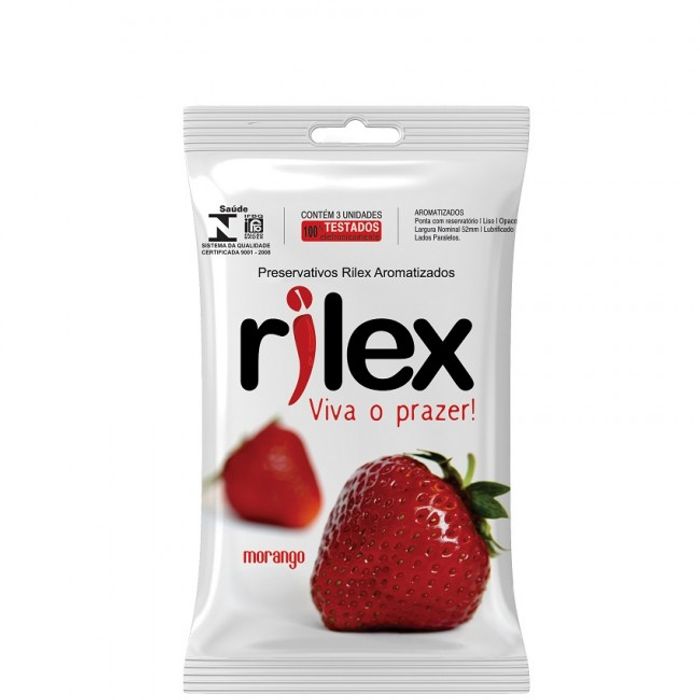 Preservativo Aromatizado De Morango Rilex