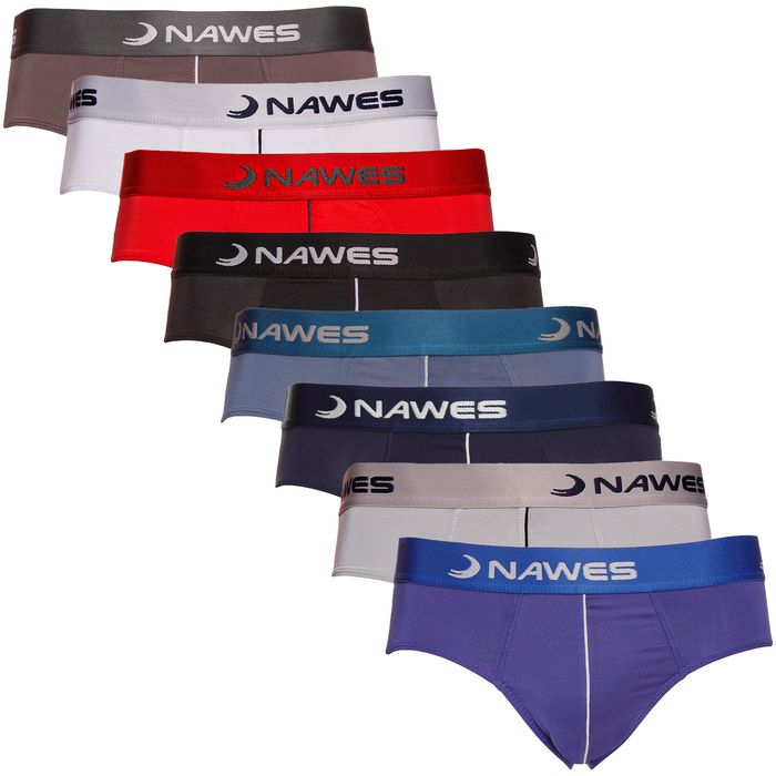 Cueca Slip Lisa Em Microfibra Elástico Personalizado Nawes