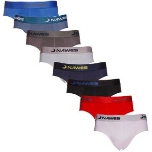 Cueca Slip Algodão Lateral Canelada Nawes