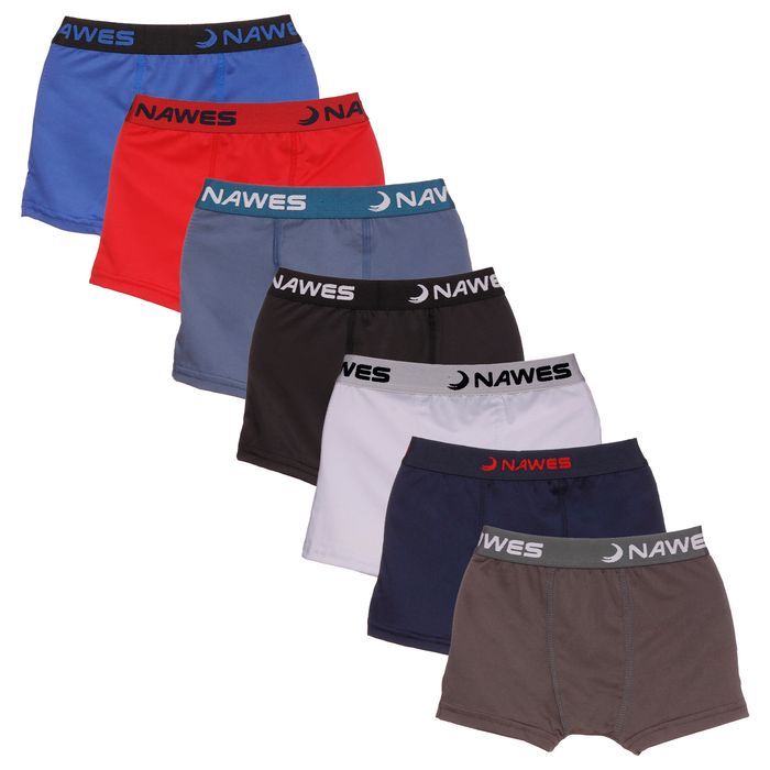 Cueca Boxer Infantojuvenil Em Microfibra Elástico Personalizado Nawes