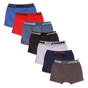 Cueca Boxer Infantil Algodão Lisa Nawes