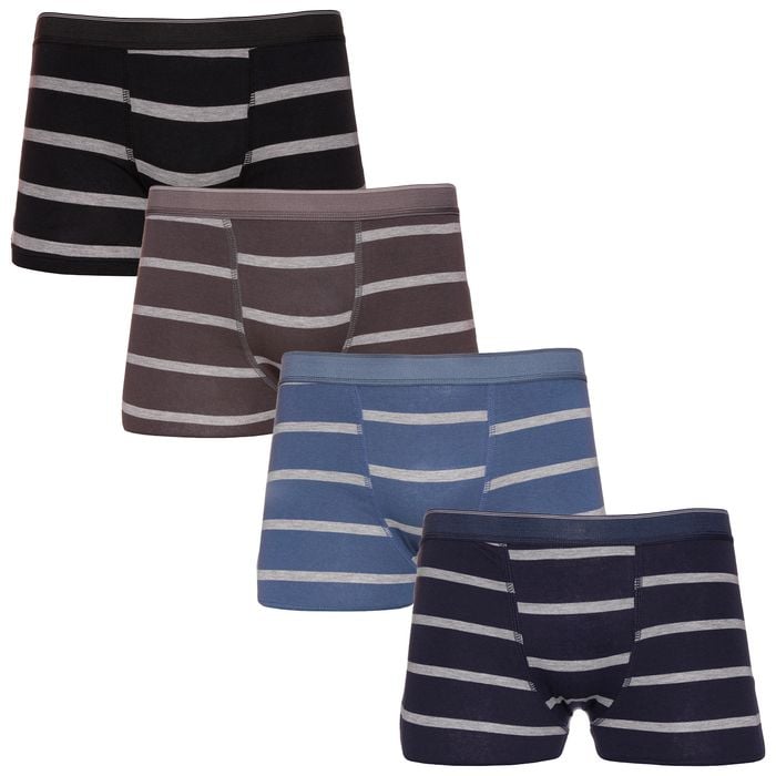 Cueca Boxer Adulto Algodão Com Listras Nawes