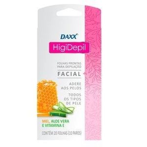  Higi Depil Folhas Depilatórias Facial 20un Daxx