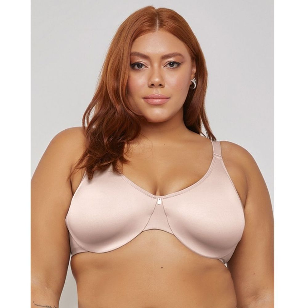 Sutia Plus Size Sem Bojo Com Aros Anatomico Nayane Lingerie - Pink Lingerie
