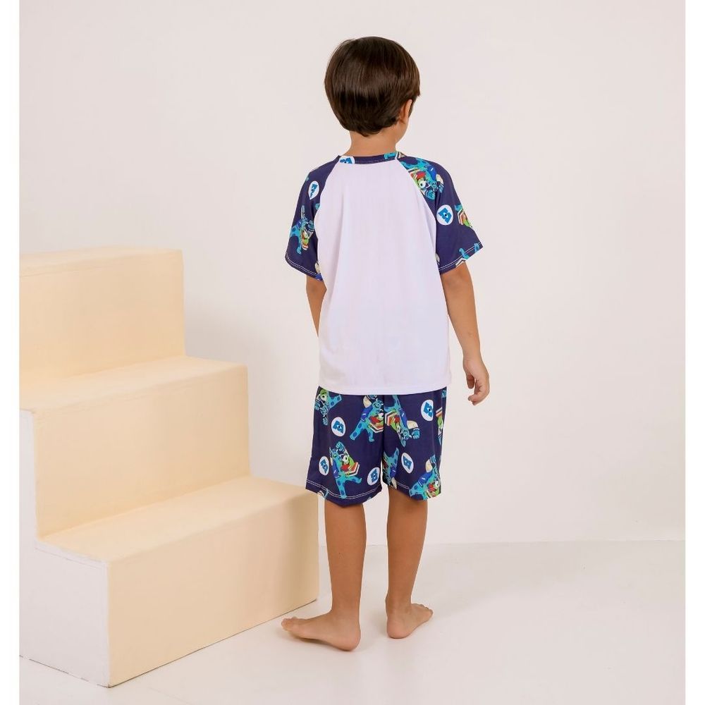 Pijama Infantil Masculino Monstros S.a Amável Moda Intima