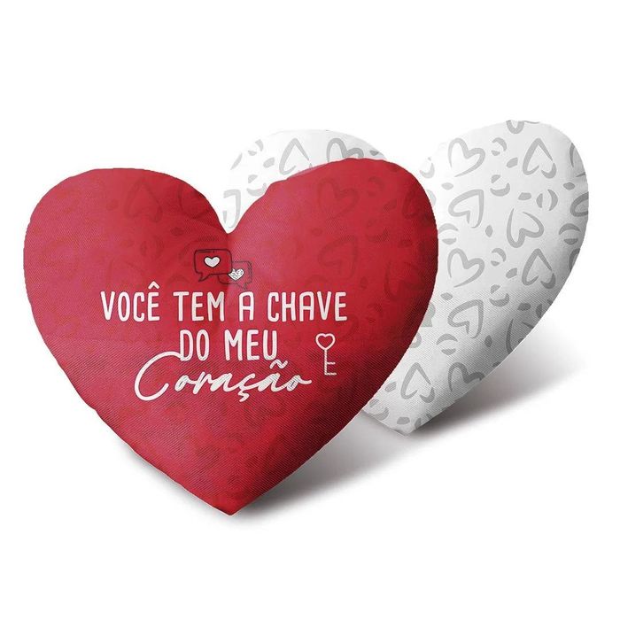 Almofada De Coração Personalizada Você Tem A Chave Sude Presentes