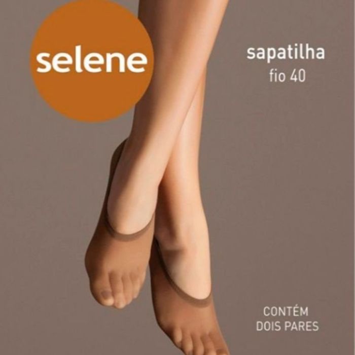 Kit 2 Pares De Meia Sapatilha Fio 40 Selene