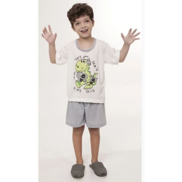 Pijama Infantil Masculino Em Malha