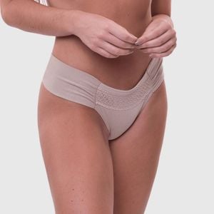 Calcinha Tanga Drape Renda Frente Nayane Lingerie