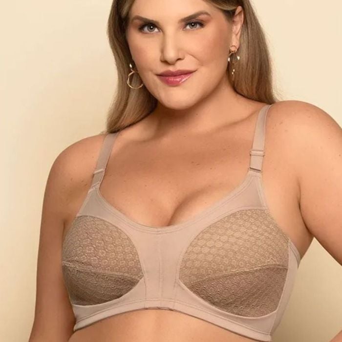 Sutiã Plus Size Cobertura Total Sem Bojo E Sem Aro Linha Charme Nayane