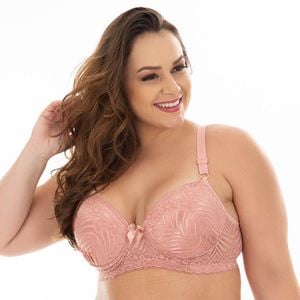 Sutiã  Plus Size Luciane Bojão Todo Em Renda Patitex