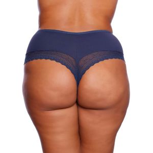 Calcinha Suely Plus Size Microfibra Com Rendinha Patitex