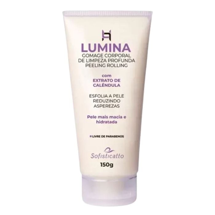 Lumina Creme Hidratante E Esfoliante Corporal Com Extrato De Calêndua 150g Sofisticatto