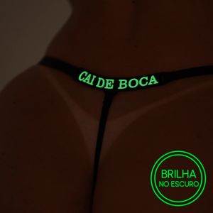 Calcinha Fio Dental Brilha No Escuro Cai De Boca Tallyta