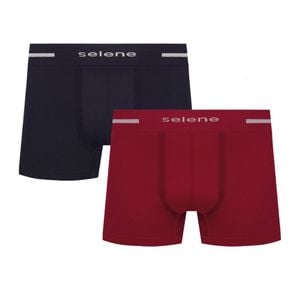 Kit 2 Cuecas Boxer Sem Costura Selene