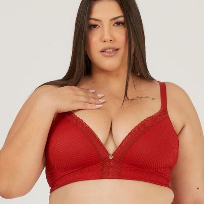 Sutiã Top Plus Size Com Bojo Soft Sem Aros Nayane