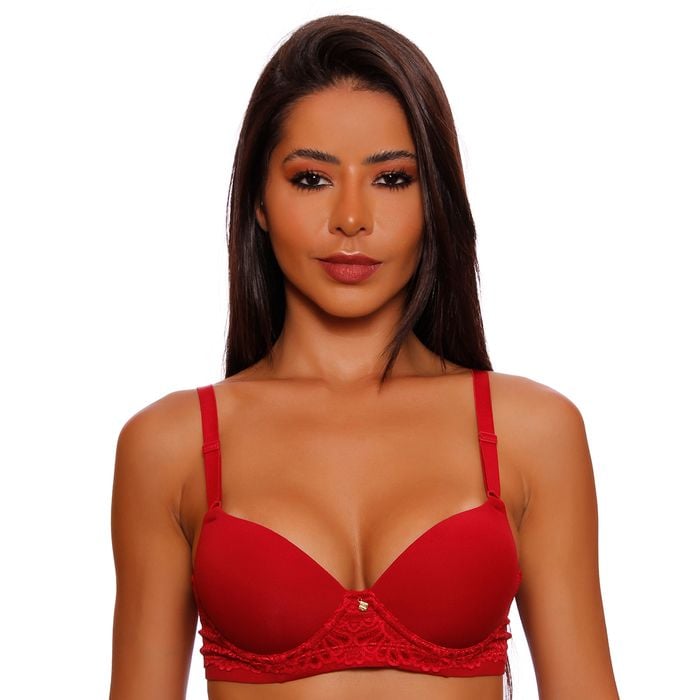 Sutiã Ultrafirmador Base Em Renda Nayane Lingerie