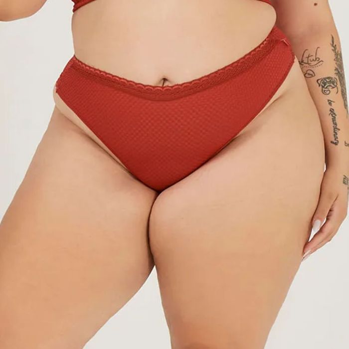 Calcinha Fio Dental Cintura Alta Plus Size Nayane