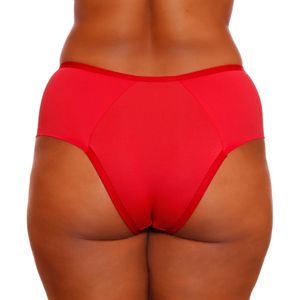 Calcinha Cintura Dupla Microfibra Com Detalhes Em Renda Plus Size Dy Girl