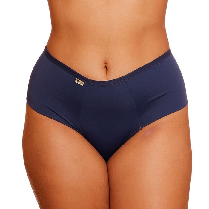 Calcinha Naty Com Cós Alto Em Microfibra Plus Size Patitex