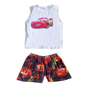 Pijama Masculino Infantil Verão Estampado Com Regatinha