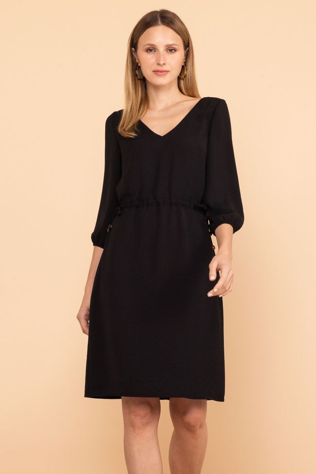 VESTIDO MIDI CINTURA MARCADA VESTIDO MIDI CINTURA MARCADA