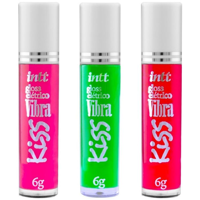 Vibra Kiss Gloss Elétrico Aromático 6g Intt