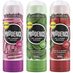 LUBRIFICANTE ÍNTIMO COM SABOR 100G PRUDENCE