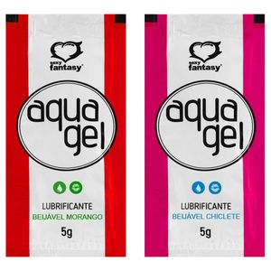 SACHÊ AQUA GEL LUBRIFICANTE BEIJÁVEL 5G SEXY FANTASY
