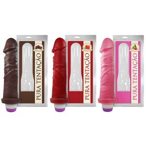 Protese Vibrador Interno Aromatico 17 X 4cm Sexy Fantasy