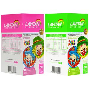 Lavitan Infantil Patati Patata Mastigáveis 60 Comprimidos Cimed