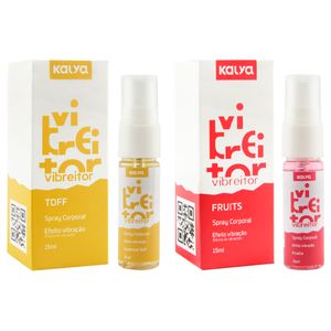 Vibreitor Spray Efeito Vibração Beijável 15ml Kalya