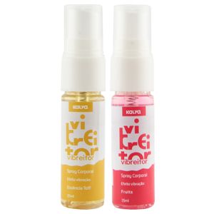 Vibreitor Spray Efeito Vibração Beijável 15ml Kalya