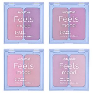 Duo Blush Feels Mood Textura Aveludada 14g Ruby Rose