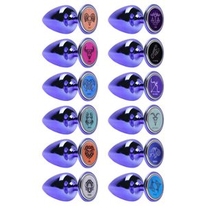 Plug Anal M Metal Lilas Signos Hard