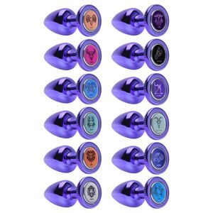 Plug Anal G Metal Lilas Signos Hard